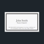 Black Border Physical Scientist Business Card<br><div class="desc">Black Border Physical Scientist Business Card.</div>