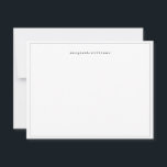 Black Border Vintage Typewriter Name Note Card<br><div class="desc">Black Border Vintage Typewriter Name Note Card</div>