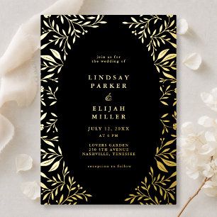 Black Botanical Luxury Wedding