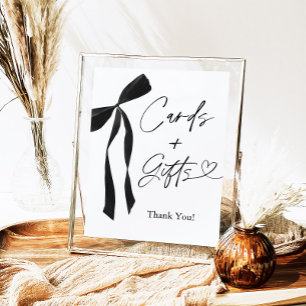 Black Bow Cards and Gifts Sign