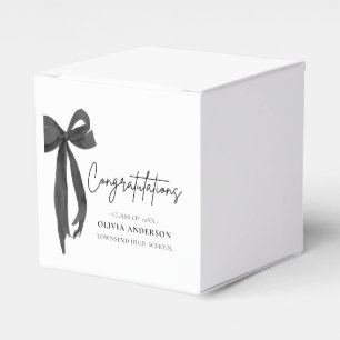 Black Bow Coquette Graduation Congratulation Favour Box