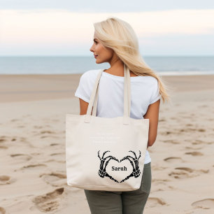 Black Bow Gothic Tote Bachelorette Bridesmaid gift