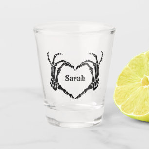 Black Bow Gothic Tote Bachelorette Bridesmaid gift Shot Glass