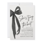 Black Bow She's Tying the Knot Bridal Shower