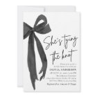 Black Bow She's Tying the Knot Bridal Shower