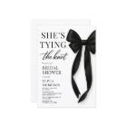 Black Bow She's Tying The Knot Bridal Shower