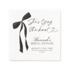 Black Bow She's Tying The Knot Bridal Shower