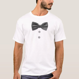 Black bow tie and buttons T-Shirt