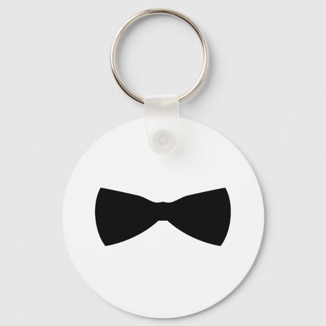 black bow tie key ring (Front)