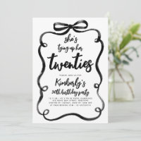 Black Bow Tying Up Her Twenties 30Th Birthday