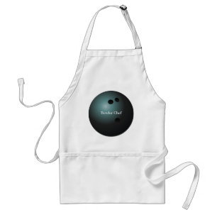 Black Bowling Ball Apron
