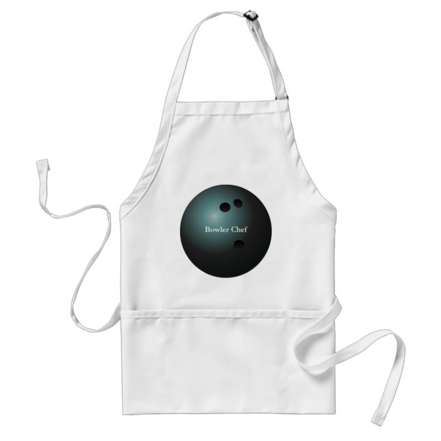 Black Bowling Ball Apron (Front)