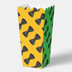 Black Bowtie Repeat Yellow Green              Favour Box