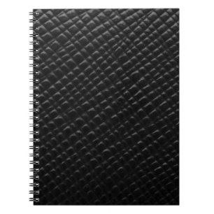 Black box leather notebook