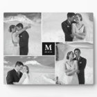 Black Box Timeless Monogram Wedding Photo Easel