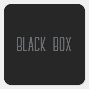 Black Box - Typography Sticker