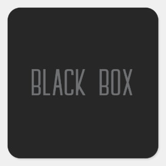 Black Box - Typography Sticker