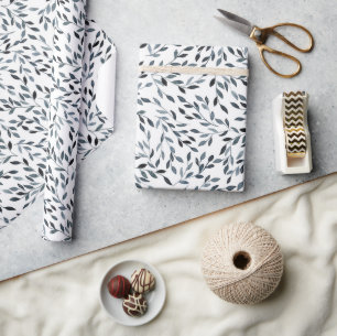 Black Branches Wrapping Paper