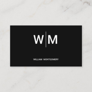 Black Branded Logo Corporate Business Company Appointment Card