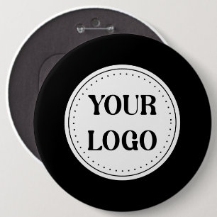 Black Branded Logo Corporate Business Company Ba 6 Cm Round Badge