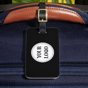Black Branded Logo   Corporate Business Company Ba Luggage Tag