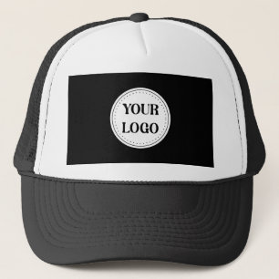 Black Branded Logo Corporate Business Company Ba Trucker Hat