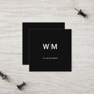 Black Branded Logo   Corporate Business Company Calling Card