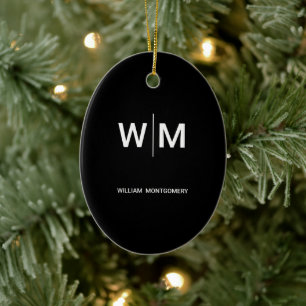 Black Branded Logo   Corporate Business Company Ceramic Tree Decoration