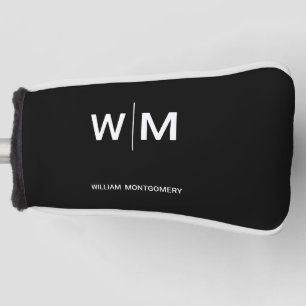 Black Branded Logo Corporate Business Company Golf Head Cover