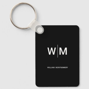 Black Branded Logo   Corporate Business Company Key Ring