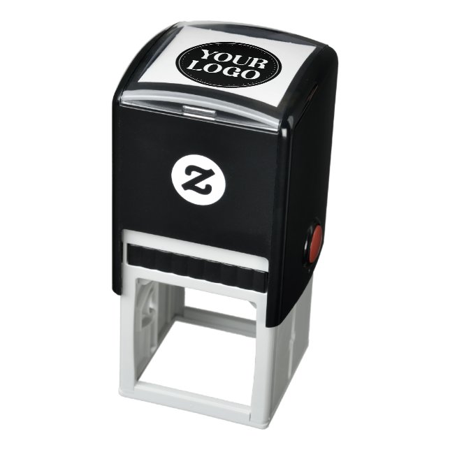Black Branded Logo Self Inking Rubber Stamp (Product)