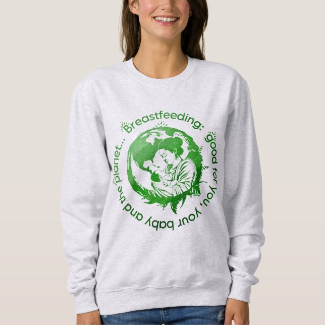 Black Breastfeeding Week Sweatshirt (Front)