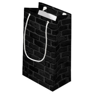 Black Brick Pattern  Small Gift Bag