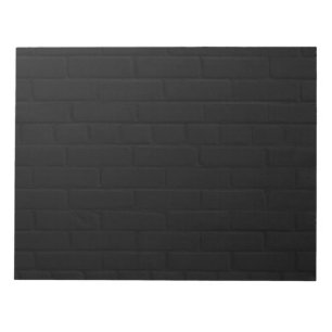 Black Brick Wall Notepad