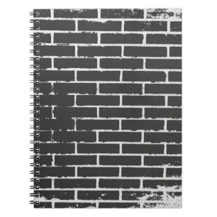 Black Bricks Spiral Notebook