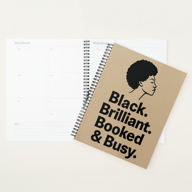 Black. Brilliant. Booked & Busy - Daily Planner (Display)