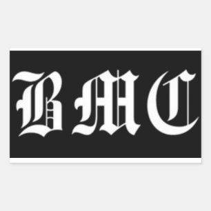 Black Bromance BMC Rectangular Sticker