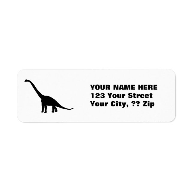 Black Brontosaurus | Dinosaur Shadow Dino (Front)