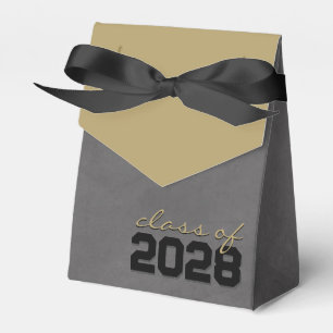 Black & Bronze Chalkboard Graduation Gift Boxes
