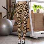 Black Brown And Tan Big Cat Pattern Leopard Skin Leggings<br><div class="desc">Unleash bold safari style with this black, brown, and tan leopard print leggings. Striking dark spots over a modern grey-orange base create a fierce yet wearable athleisure look for gym, yoga, running, or everyday streetwear. Soft, stretchy, and flattering, it blend comfort with performance. Personalize with your own photo or image—you...</div>