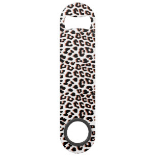 Black Brown and White Leopard Print