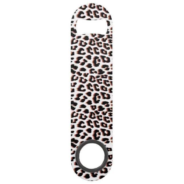 Black Brown and White Leopard Print  (Front)