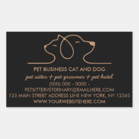 Black Brown Dog Cat Logo Vet Pet