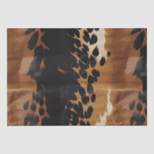 Black Brown Gold Cowhide Tissue Paper