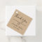 black brown rustic kraft thank you wedding
