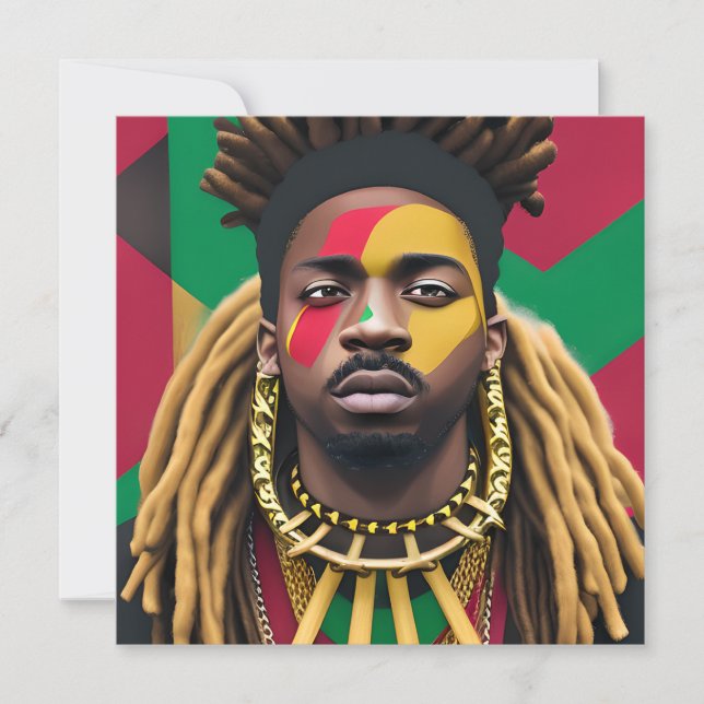 Black Bruh African American Man Juneteenth King (Front)