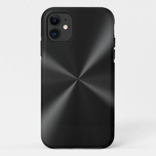 Black Brushed Metal Case-Mate iPhone Case