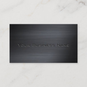 Black Brushed Metallic Corporate Business Card