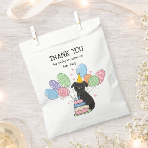 Black Brussels Griffon Birthday Party Favour Bags