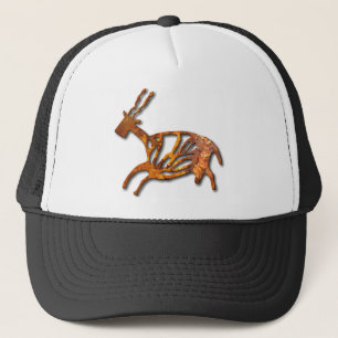 Black Buck - rust Trucker Hat